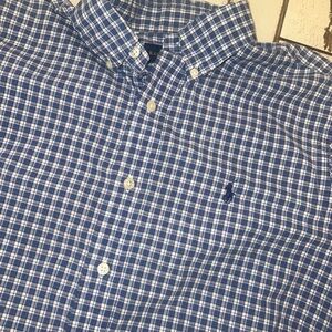 Men’s Talph Lauren Polo brand short sleeve button down shirt